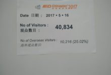 40.834 visitors for the first day of Chinaplas 2017