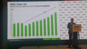 'Unstoppable growing since 2008' Gero Willmeroth president of Engel Shanghai presenting impressing numbers at Adsale CHINAPLAS 2018 media day