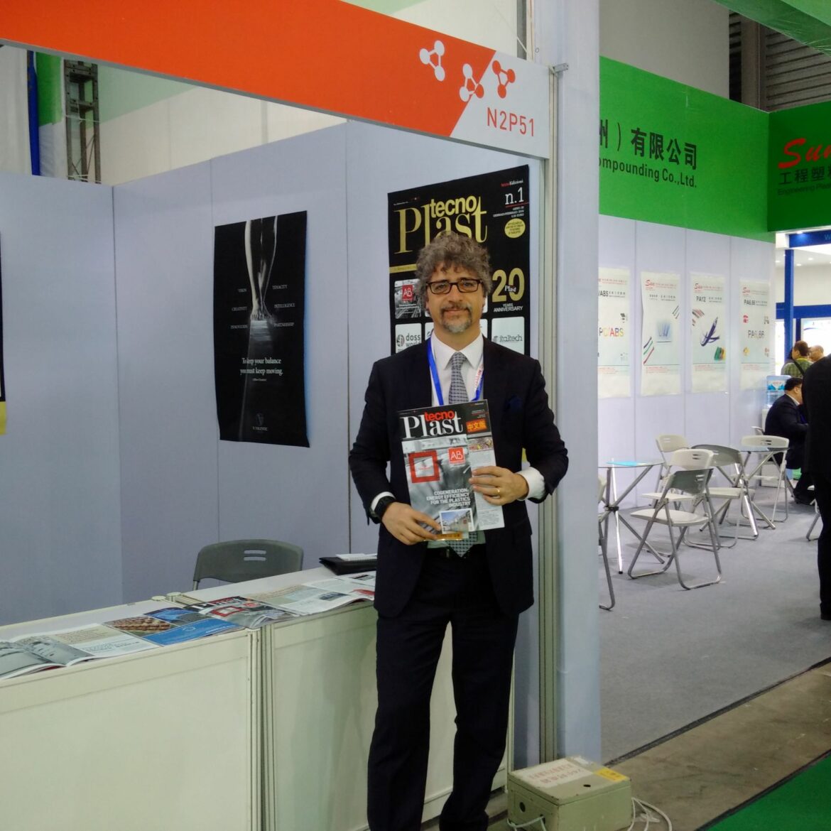 Marco Mastrosanti, publisher of Tecnoplast, at our booth
