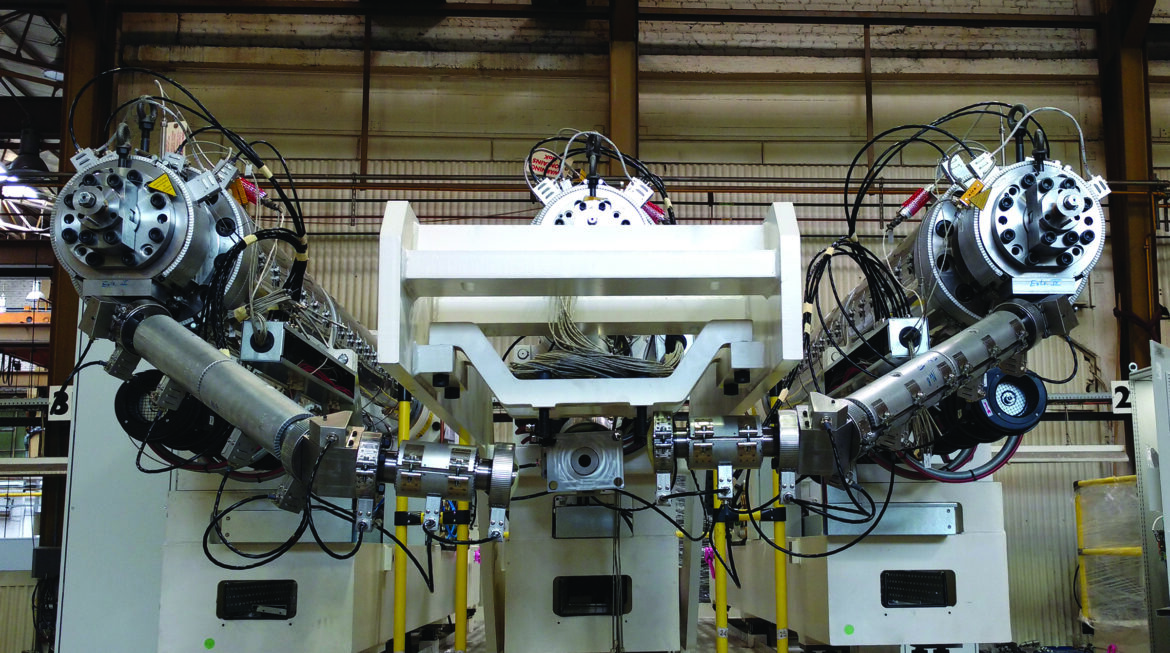 Davis Adapter Davis-Standard extruder exemplifies versatility with quick screw ...